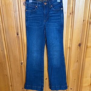 Wrangler Women's Dark Blue Flare Jeans